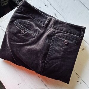 Dockers Collection Womens Brown Corduroy Capris Size 6 Ideal Fit Cropped Bootcut